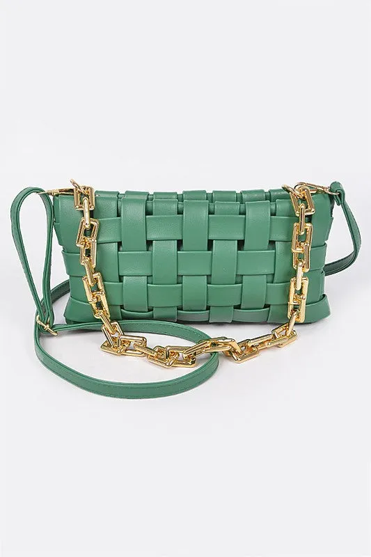 Ashly Braided Chain Crossbody Bag