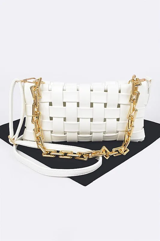 Ashly Braided Chain Crossbody Bag