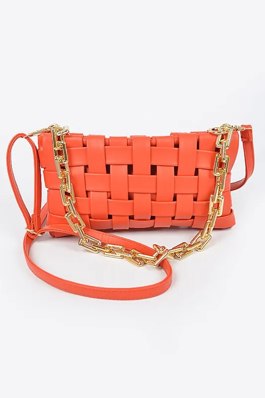 Ashly Braided Chain Crossbody Bag