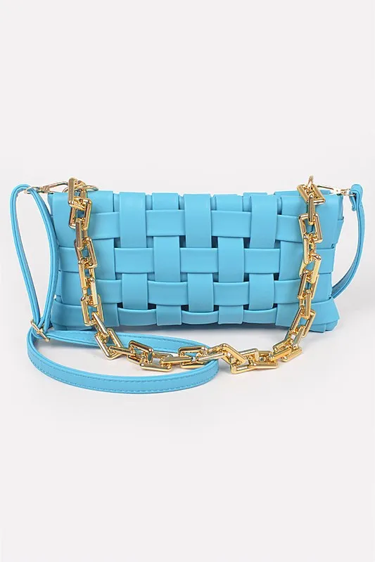 Ashly Braided Chain Crossbody Bag