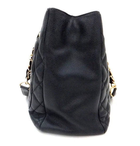 Authentic Chanel Caviar Black Grand Shopper Tote (GST)