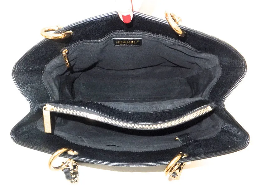 Authentic Chanel Caviar Black Grand Shopper Tote (GST)
