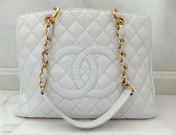 Authentic Chanel Caviar White (GST)