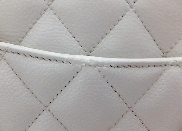 Authentic Chanel Caviar White (GST)