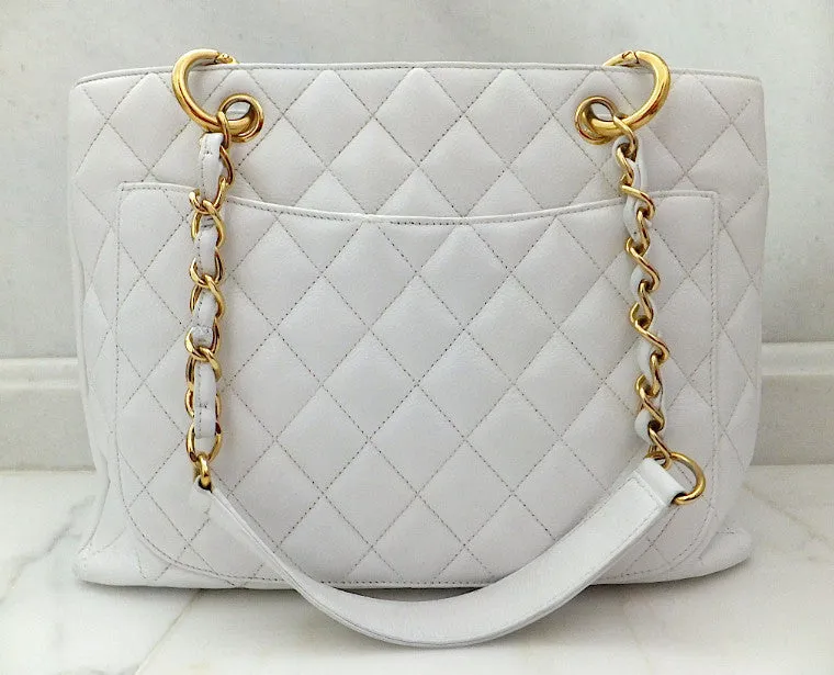 Authentic Chanel Caviar White (GST)