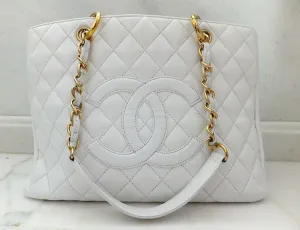 Authentic Chanel Caviar White (GST)