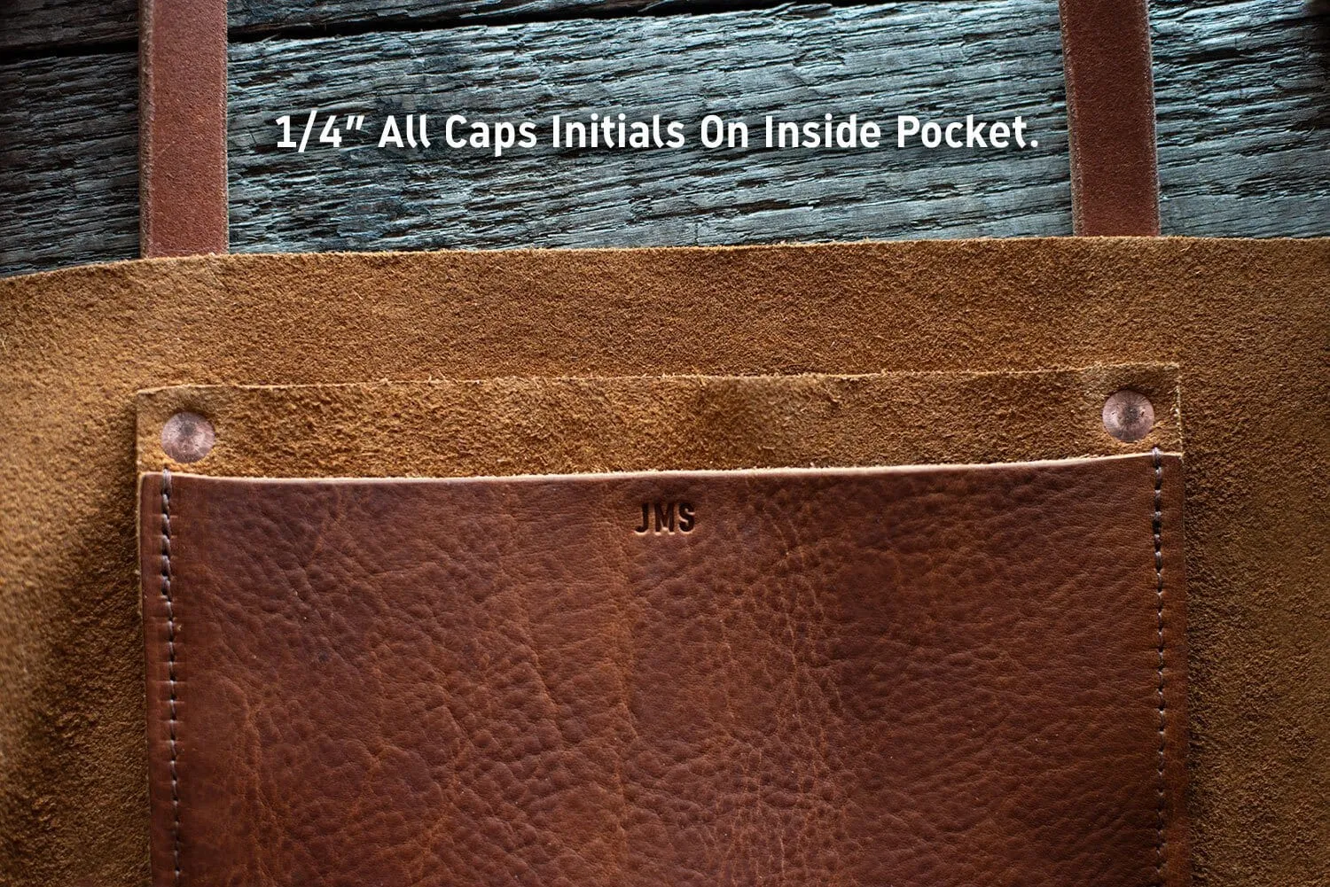 AVERY LEATHER TOTE BAG - LARGE - INDIGO BISON
