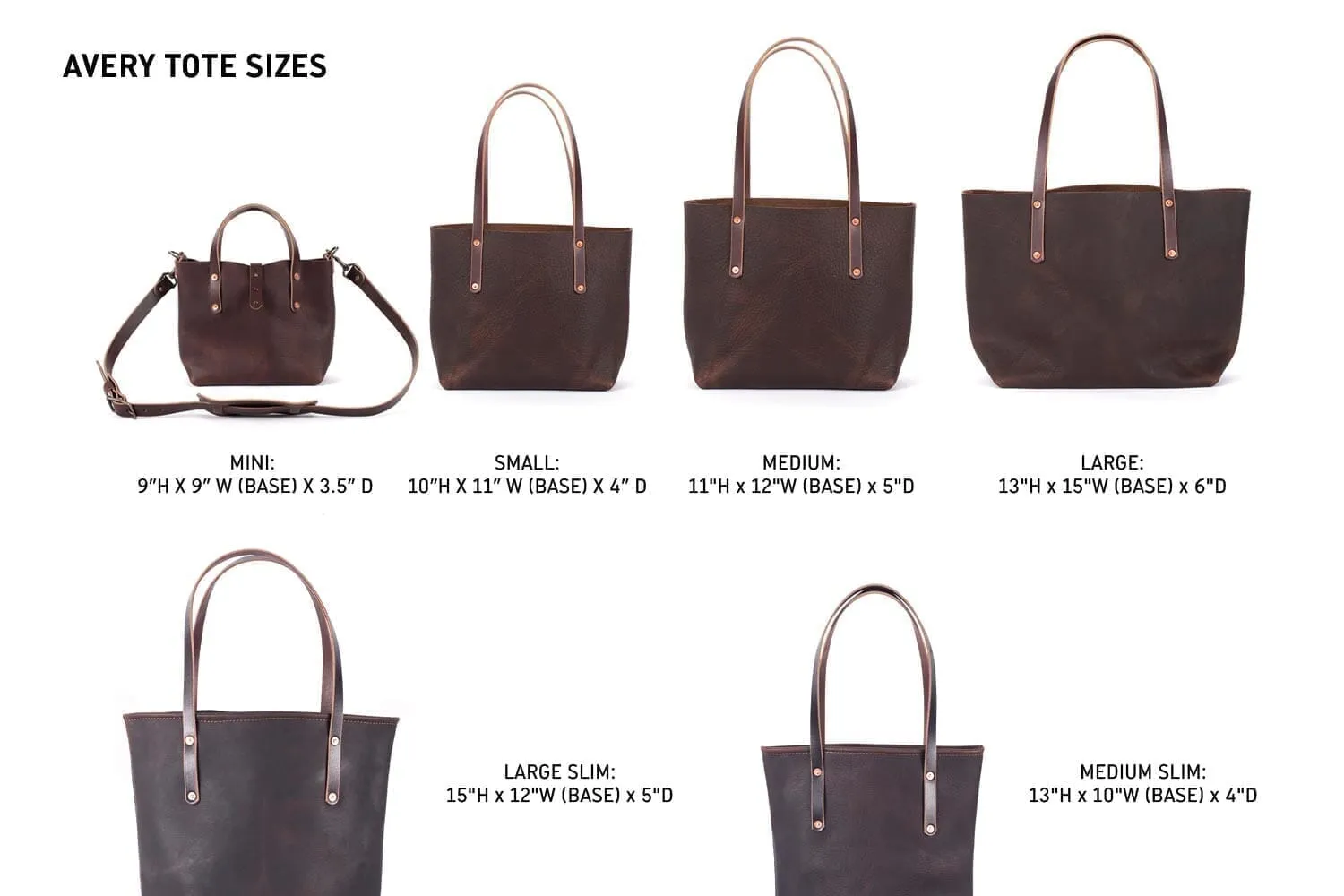 AVERY LEATHER TOTE BAG - LARGE - VIOLET