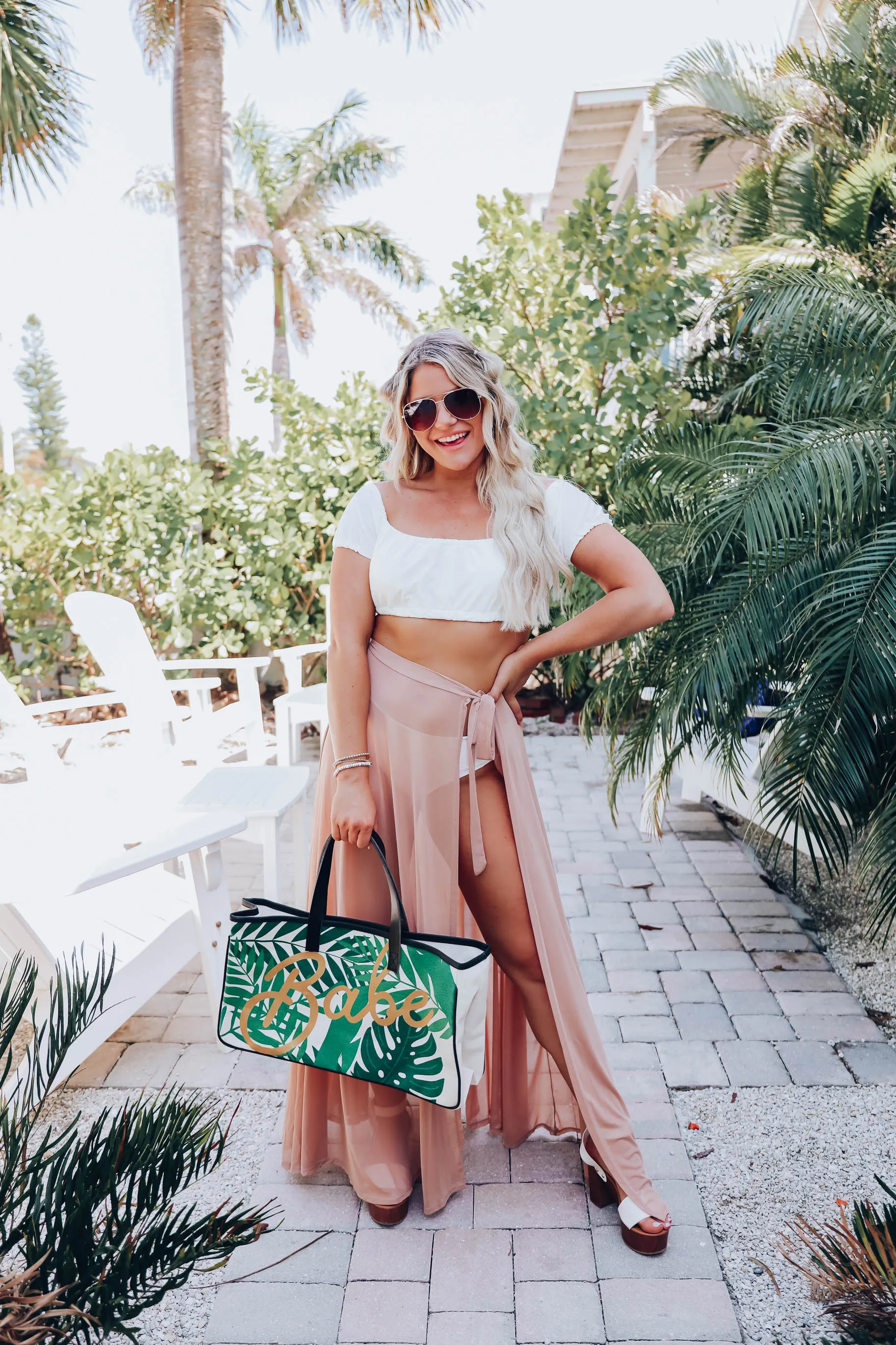 Babe Palm Tree Tote