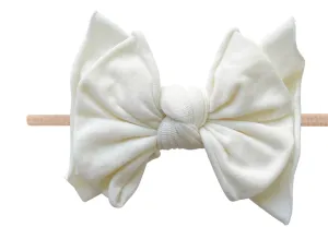Baby Bling Ivory / Blush FAB-BOW-LOUS Skinny Headband