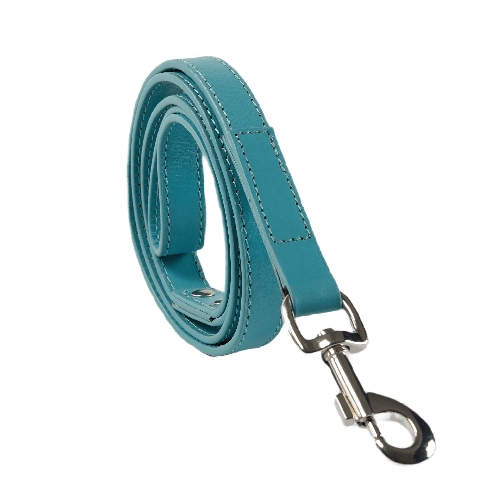 Baker & Bray Sustainable Designer Leather Dog Lead | Lagoon