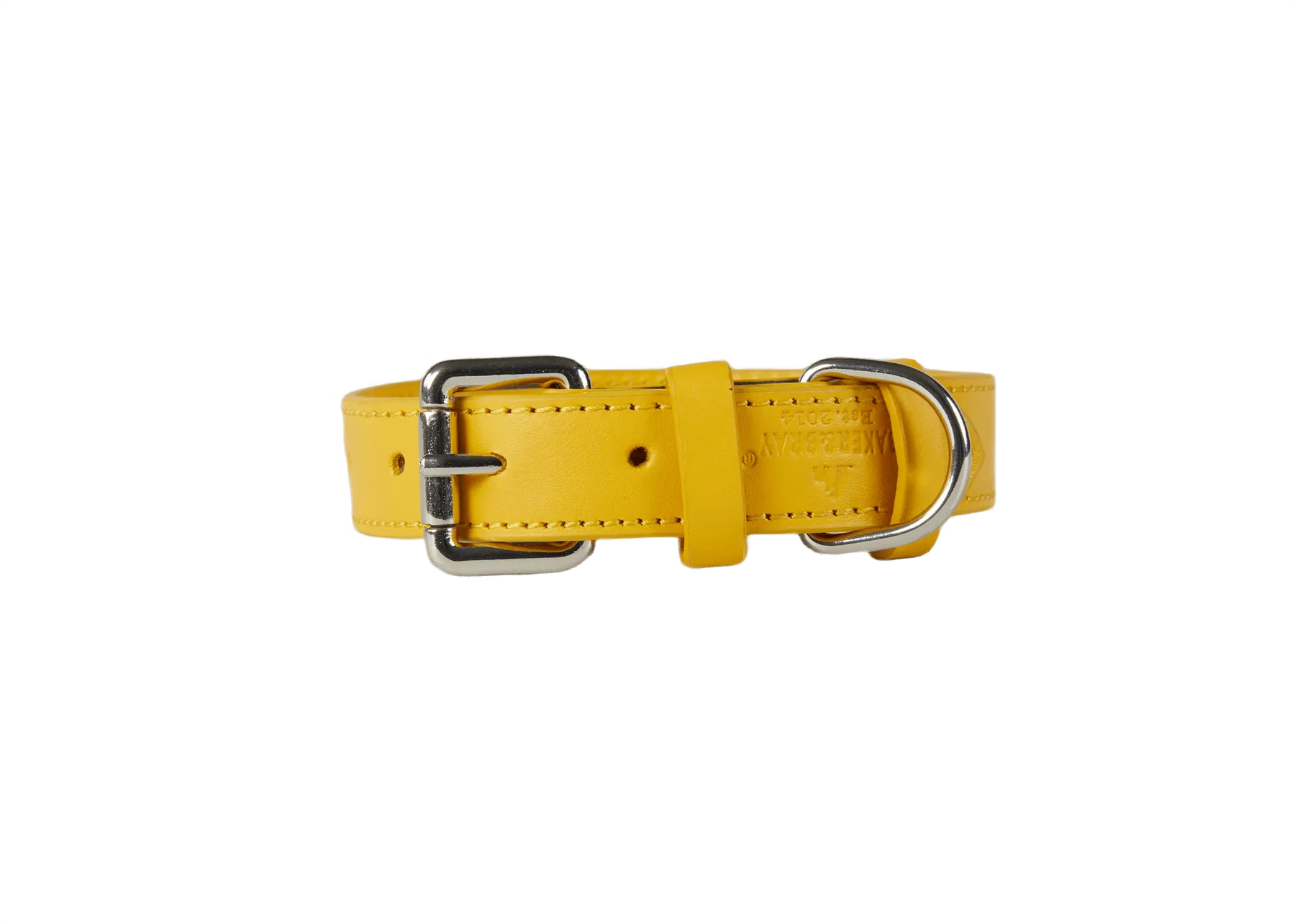 Baker & Bray Sustainable Leather Dog Collar & Lead Set | Lemon