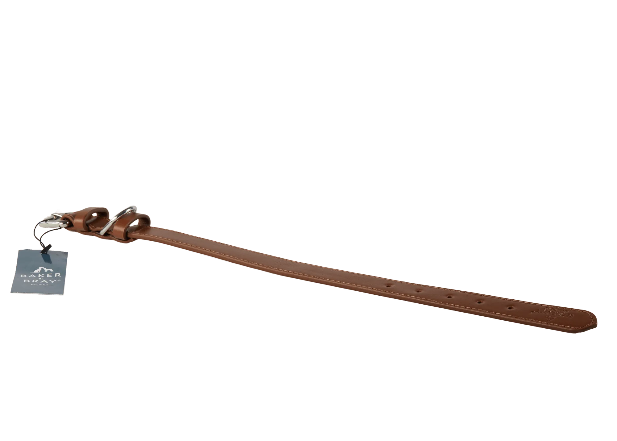 Baker & Bray Sustainable Leather Dog Collar | Brown