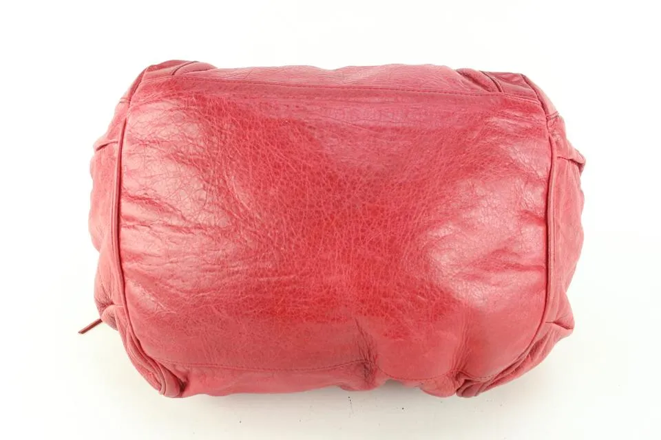 Balenciaga Red Sang Lambskin Leather S Sunday Tote 98ba52s
