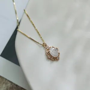 Baroque Necklace (Solid Silver) - Elsa