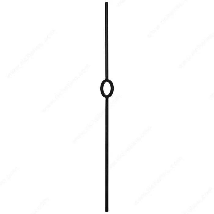 Barreau en tube carré - Anneau simple moderne