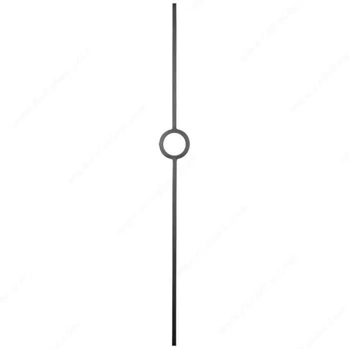 Barreau en tube carré - Anneau simple moderne