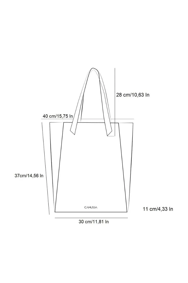 Basic Vegan Leather Everyday Tote Bag | Chocolate