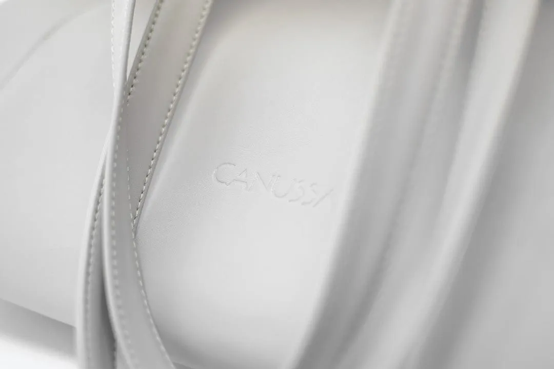 Basic Vegan Leather Everyday Tote Bag | Stone