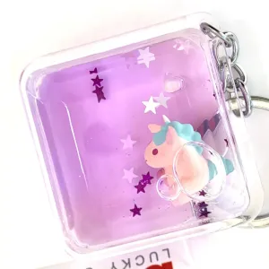 bcmini Floating Unicorn Charm Keyring