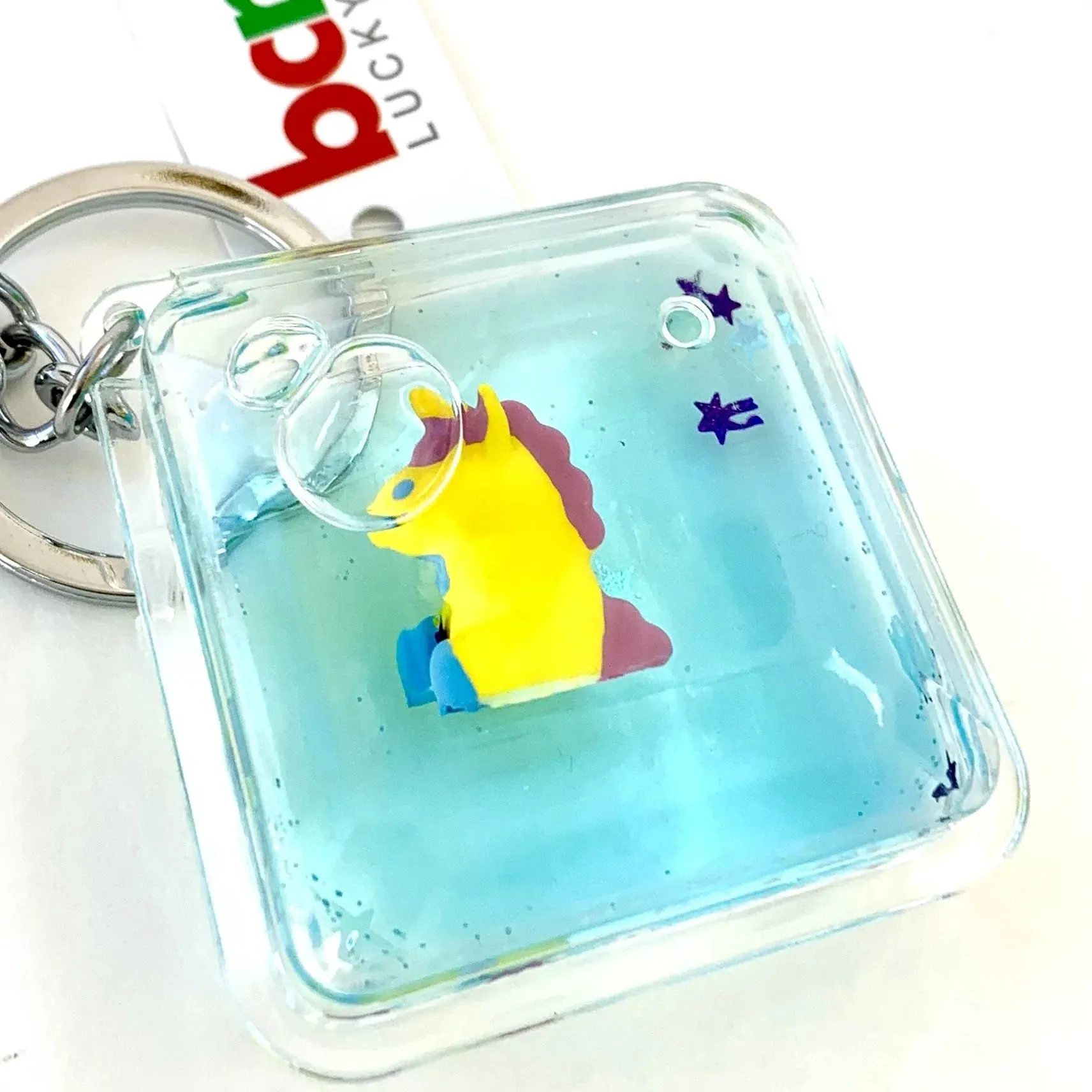bcmini Floating Unicorn Charm Keyring