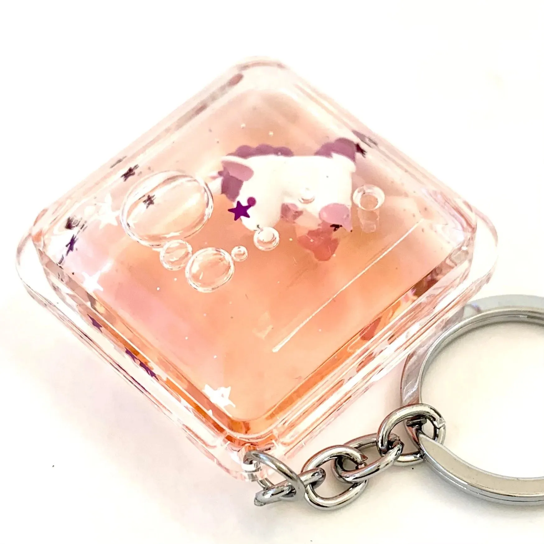 bcmini Floating Unicorn Charm Keyring