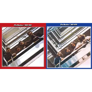 Beatles, The - The Beatles 1962-1966 & 1967-1970 (Ltd. Ed. Collectors Series, Red Vinyl & Blue Vinyl 180 G, 6xLP w/ Gatefold)