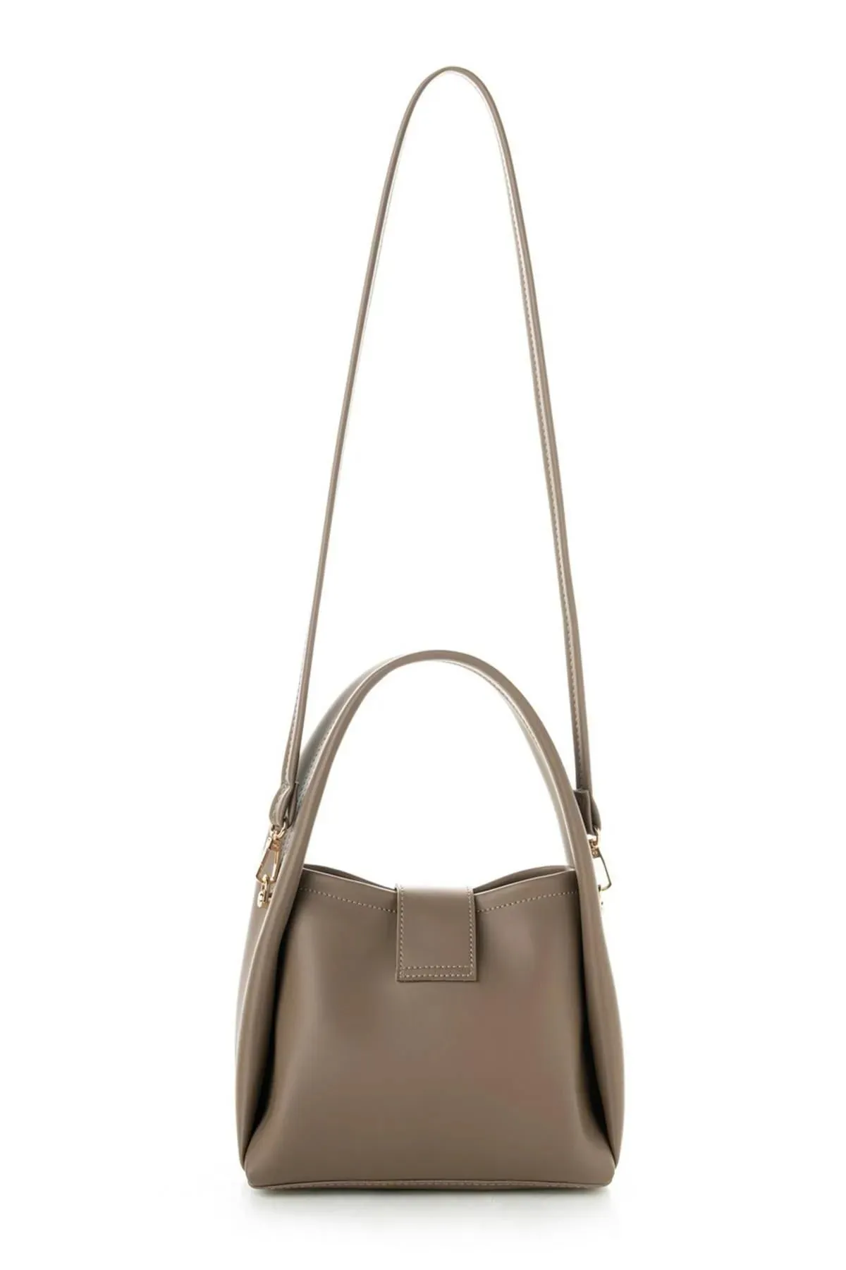 Beige Quilted Clutch Handbag
