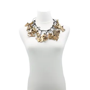 Big LOVE Necklace - Hand-painted - Short/Gold