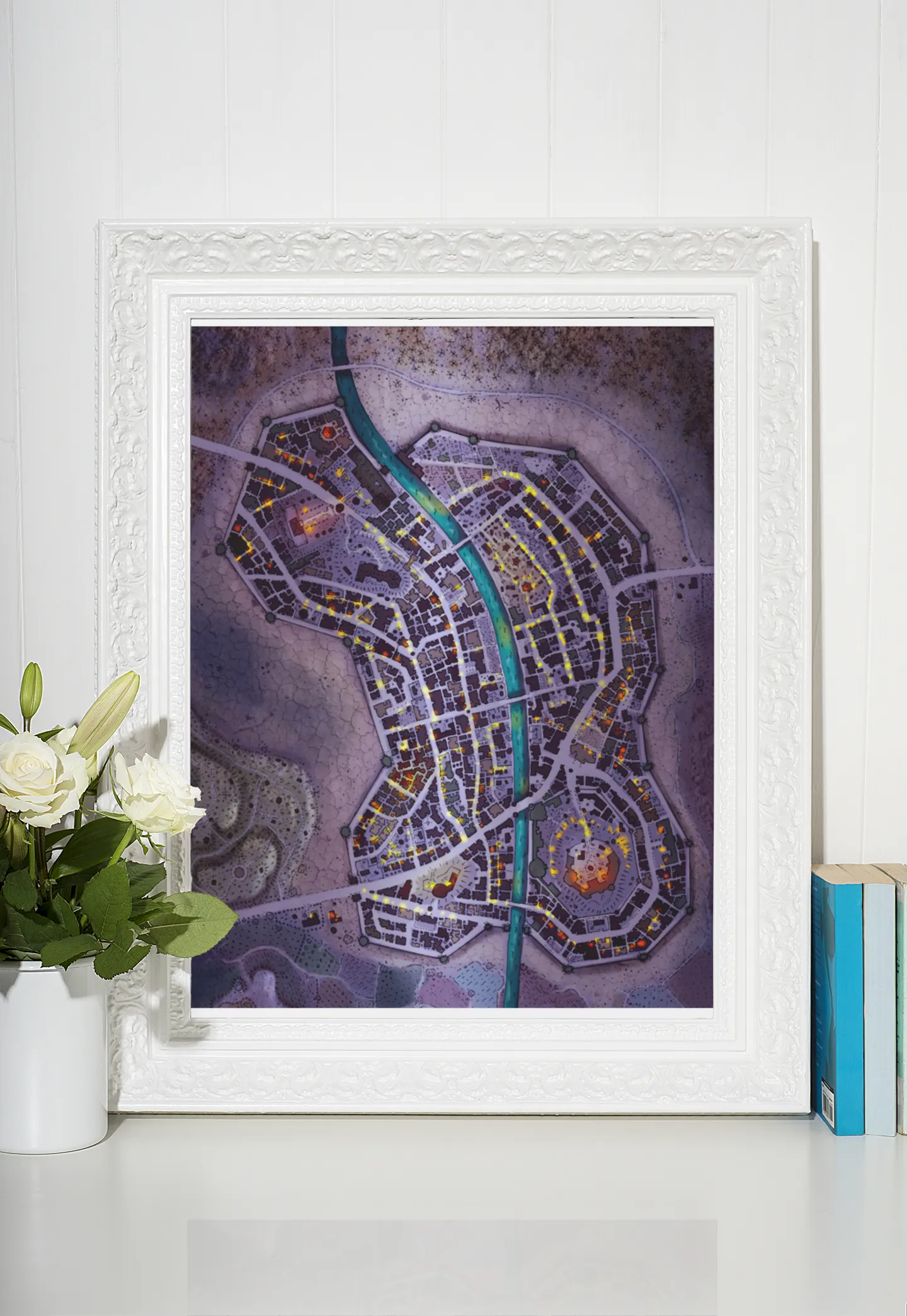 Black Bat City Fantasy Map