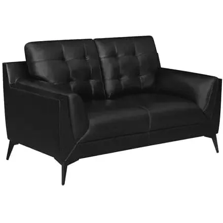 Black Modern Loveseat