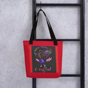 Black Mulit-Colored BirdGirl Tote bag