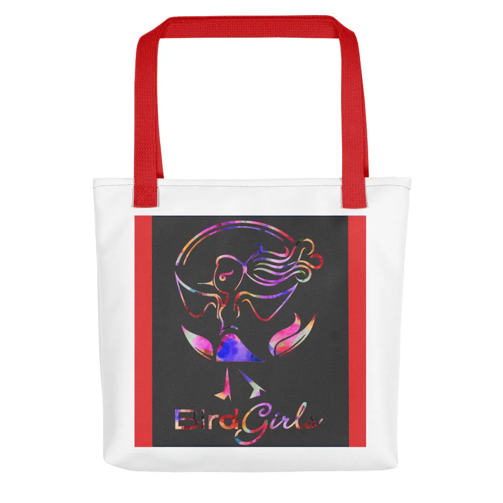 Black Mulit-Colored BirdGirl Tote bag
