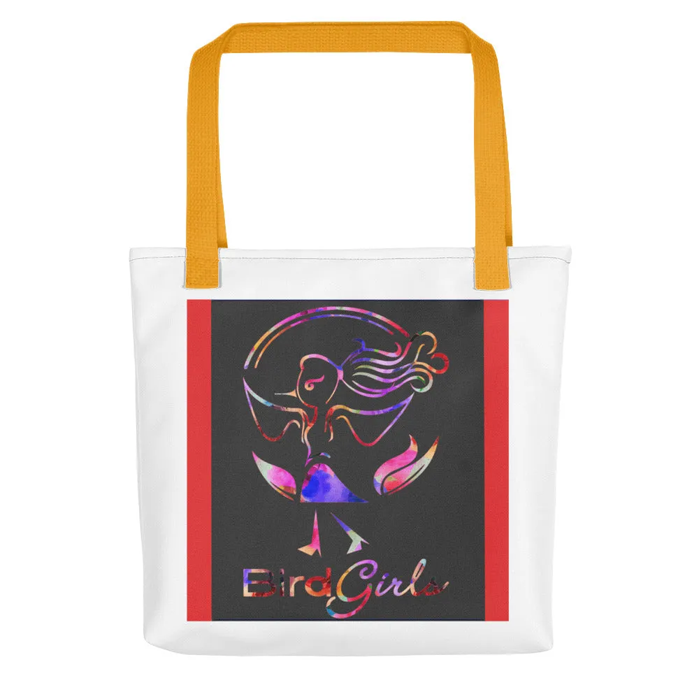 Black Mulit-Colored BirdGirl Tote bag