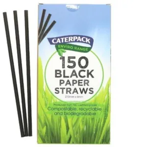 Black Paper Straws