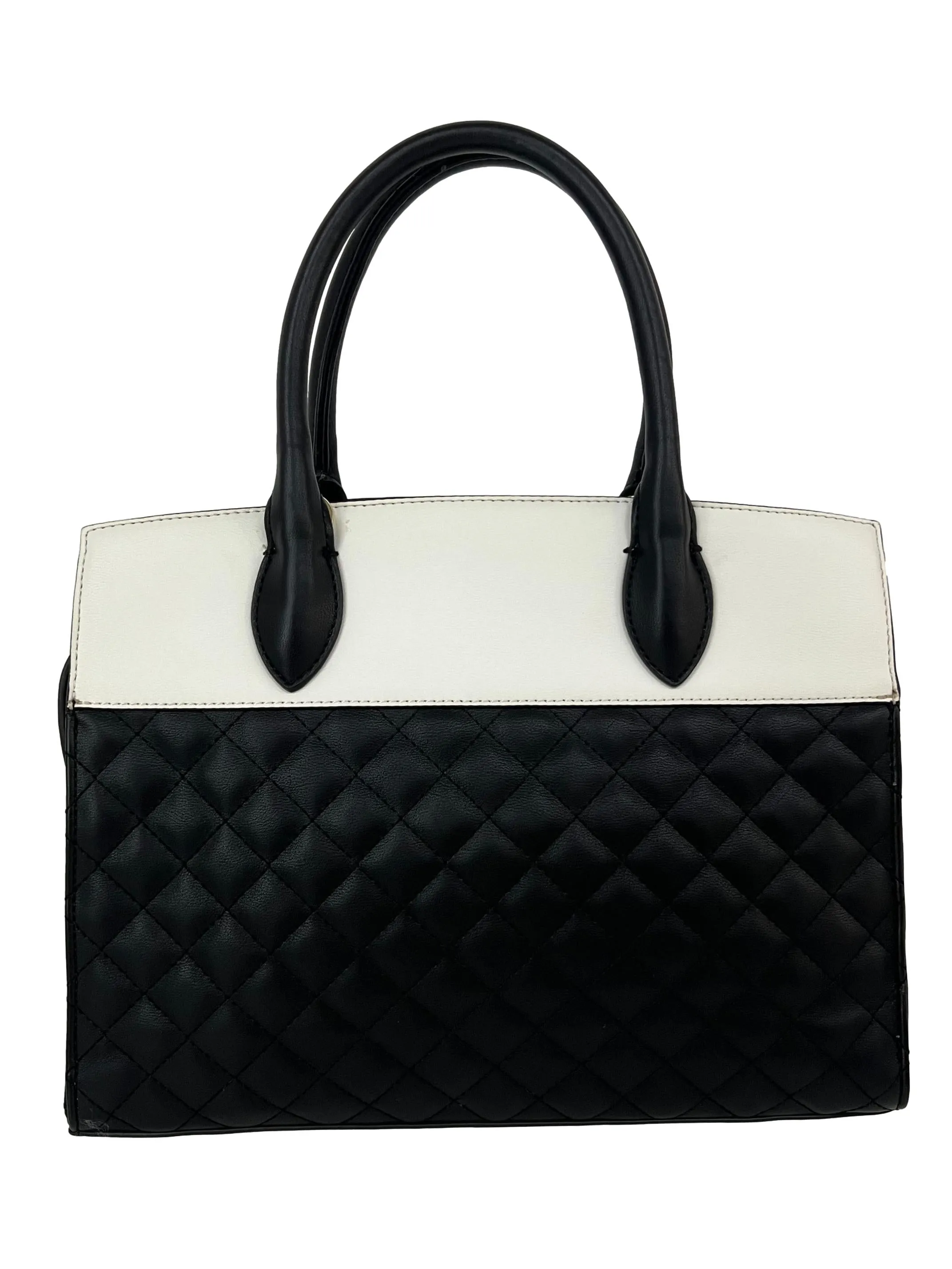 Black Pu Leather Handbag