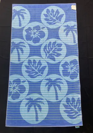 Blue Tropical Towel