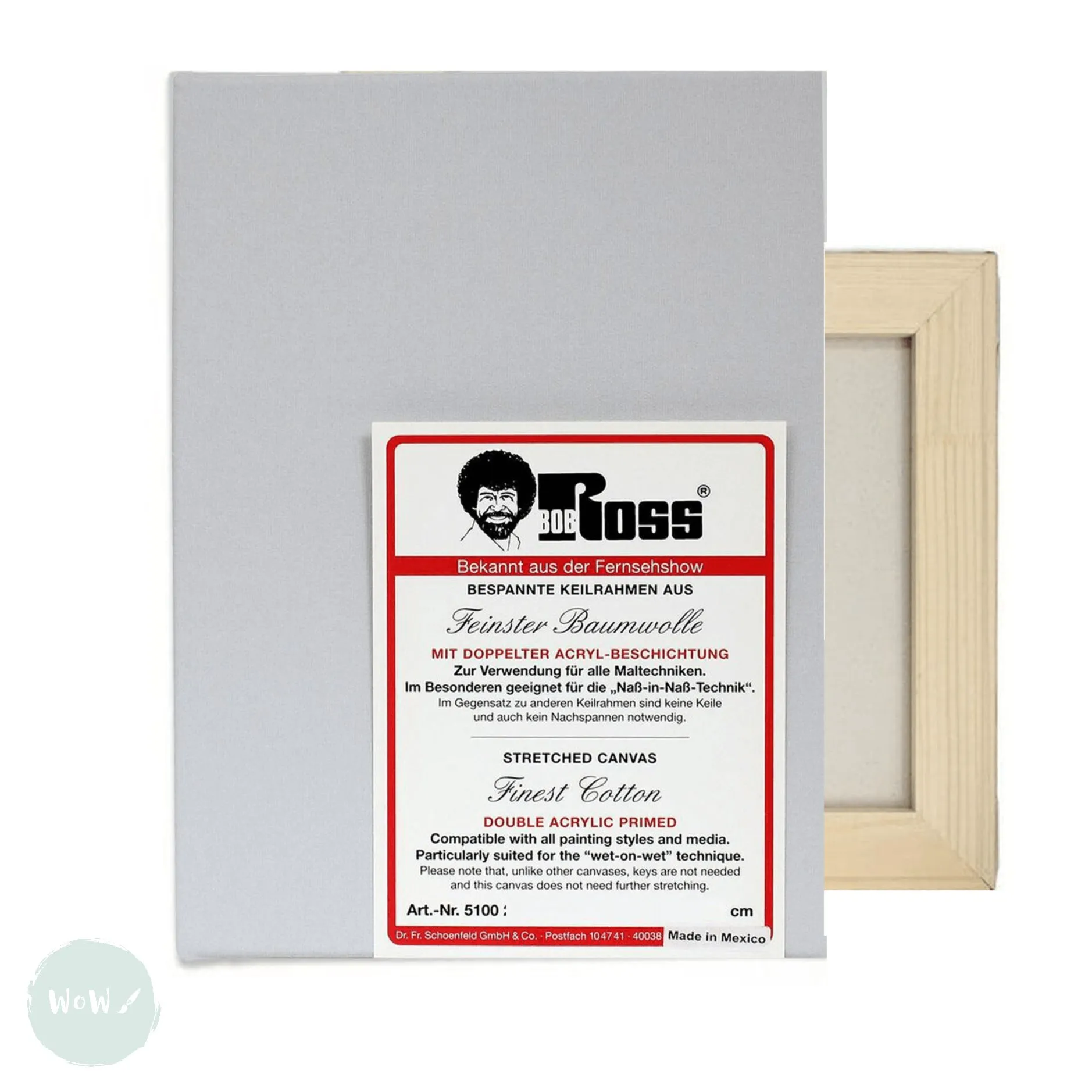 Bob Ross STRETCHED CANVAS - 40 x 50 cm (approx. 16 x 20") HALF PRICE!