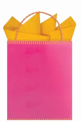 Boho Two-Tone Kraft Tote
