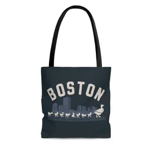 Boston Ducklings Skyline Tote Bag