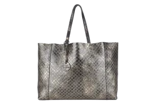 BOTTEGA VENETA INTRECCIO MIRAGE TOTE BAG (B00672364W) LARGE BLACK GOLD LEATHER NO DUST COVER
