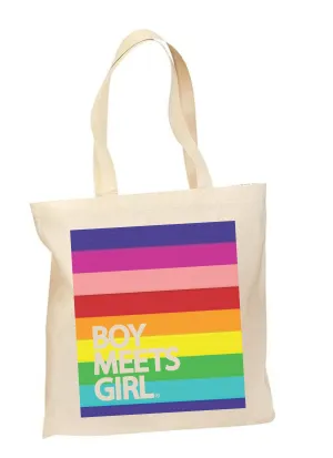 BOY MEETS GIRL® Pride Script Tote