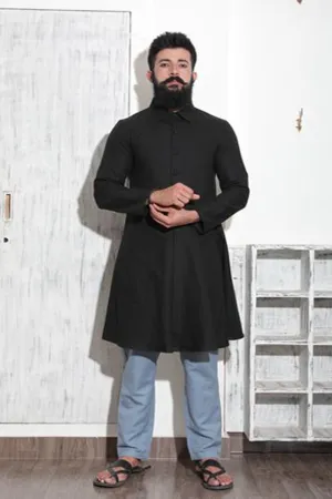 Bradman - Black Kurta