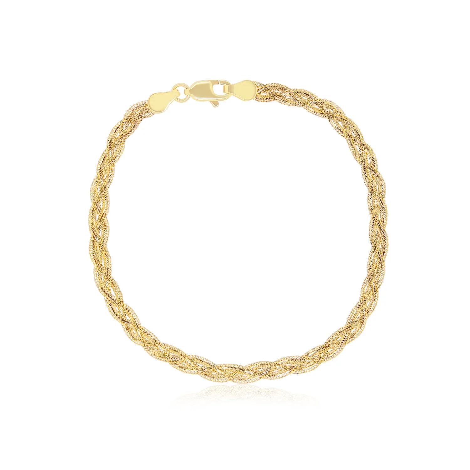 Braided Matte Herringbone Bracelet