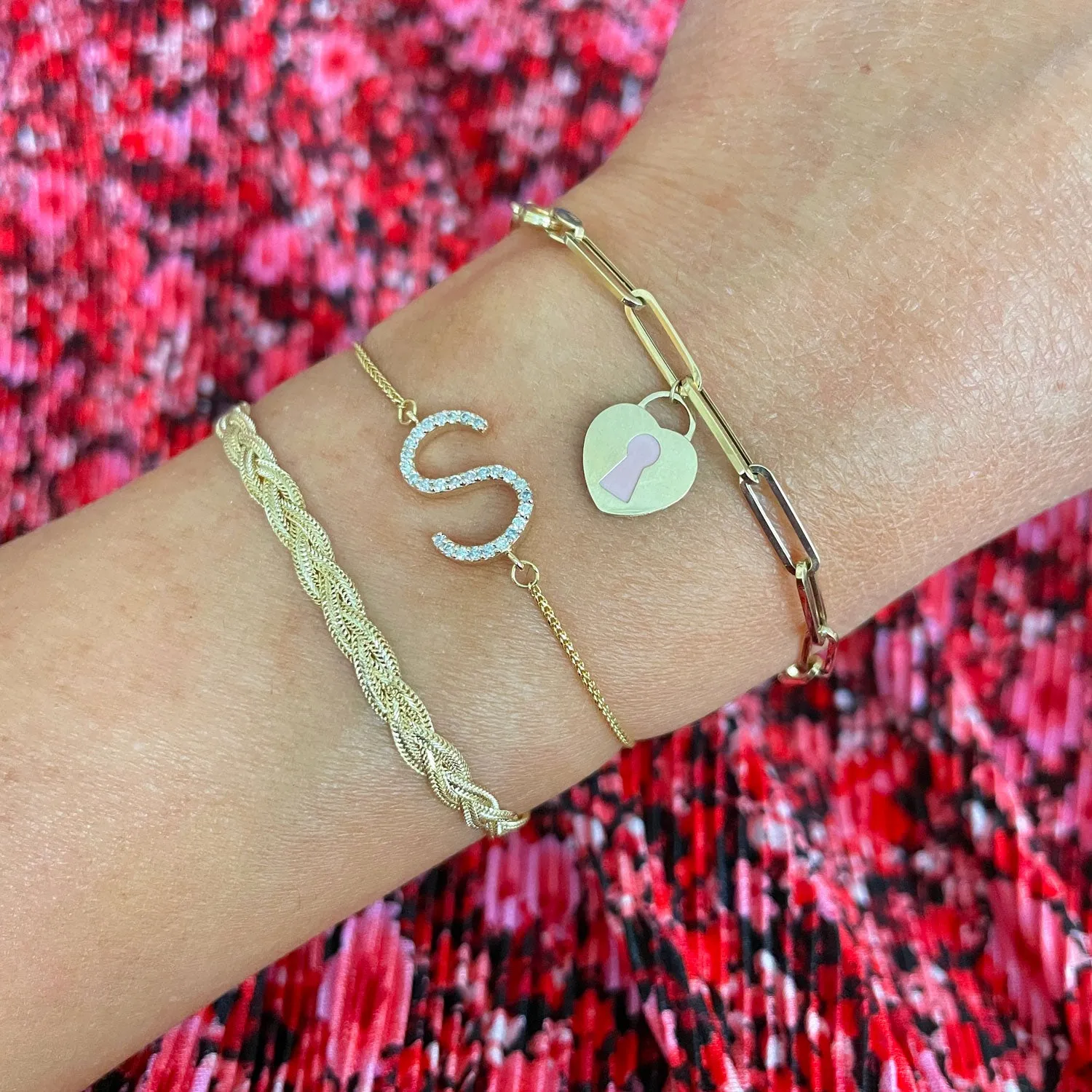 Braided Matte Herringbone Bracelet