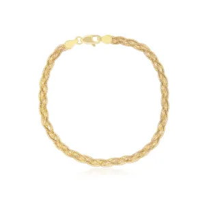 Braided Matte Herringbone Bracelet