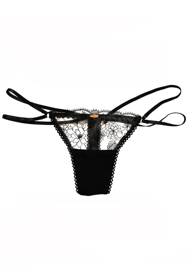 Brazil String Knicker - Black