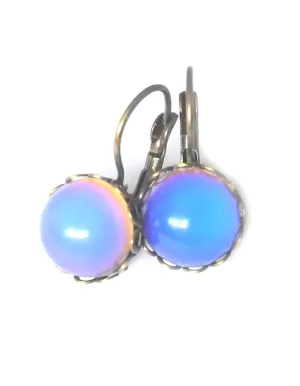 Bronzed Trendy Mood Earrings