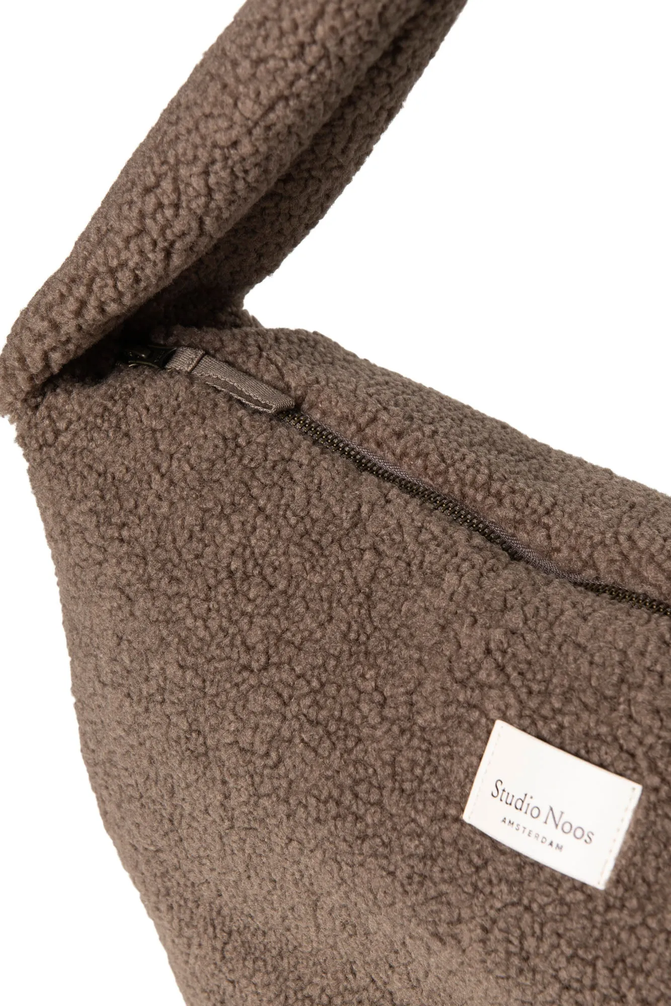 Brown Teddy Cross Body Bag