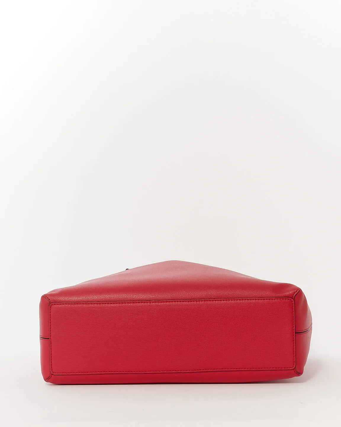 Burberry Red/Beige Haymarket Leather Reversible Tote